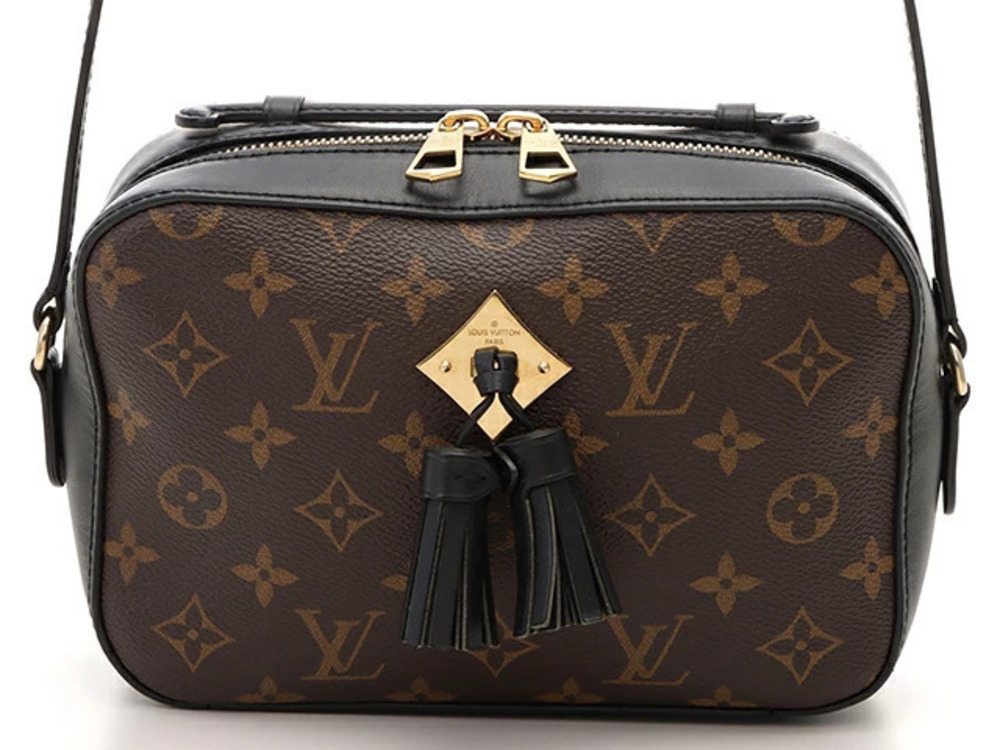 LOUIS VUITTON Shoulder Bag Saintonge Monogram Noir Black